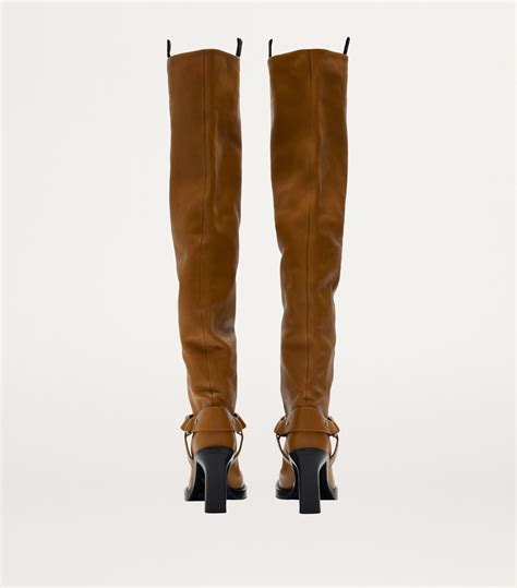 burberry overknee|BURBERRY Le Soft Stirrup embellished leather over.